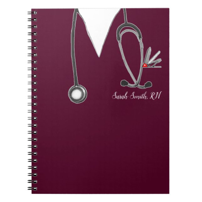 personalized nurse gift ideas notebook (Front)
