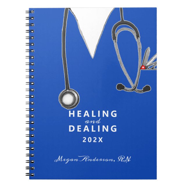 personalized nurse gift ideas notebook (Front)