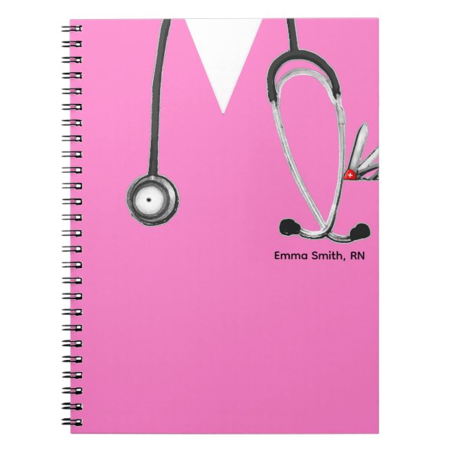 personalized nurse gift ideas notebook (Front)