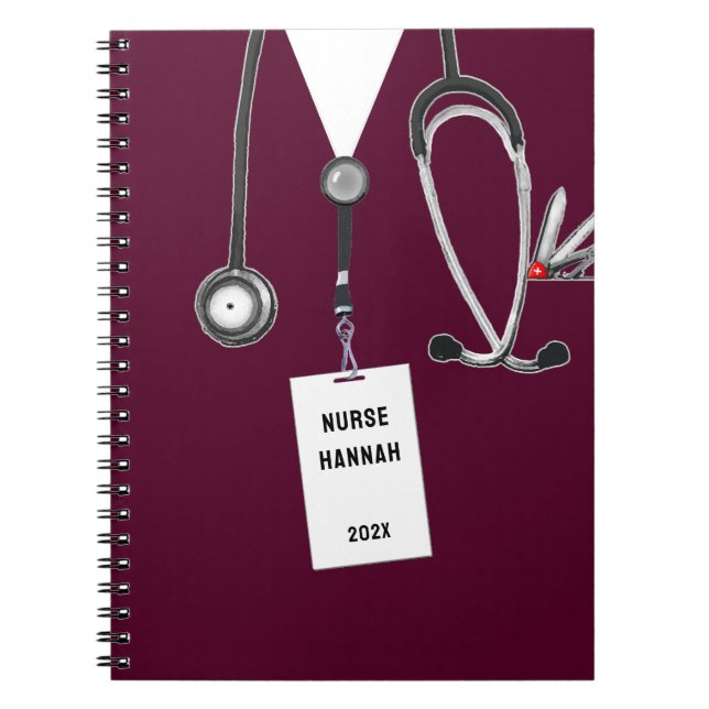 Personalized Nurse Gift Ideas Notebook (Front)