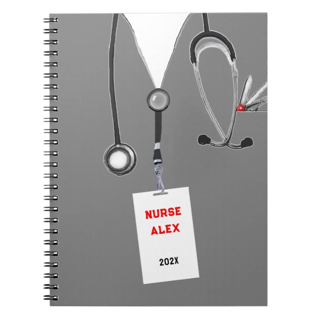 Personalized Nurse Gift Ideas Notebook (Front)