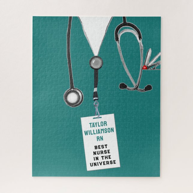 Personalized Nurse Gift Jigsaw Puzzle (Vertical)