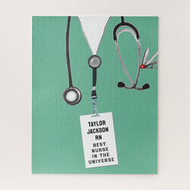 Personalized Nurse Gift Jigsaw Puzzle (Vertical)