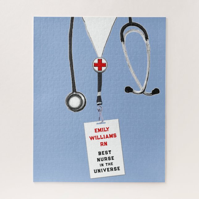 Personalized Nurse Gift Jigsaw Puzzle (Vertical)