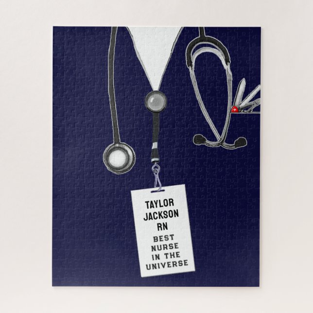 Personalized Nurse Gift Jigsaw Puzzle (Vertical)