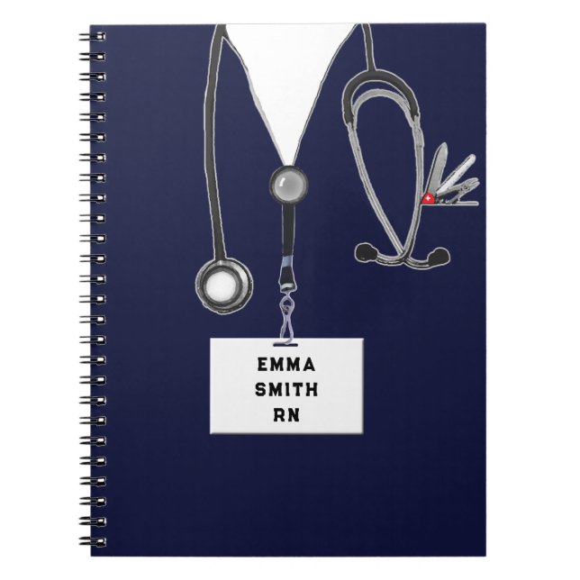 Personalized Nurse Gift Notebook (Front)
