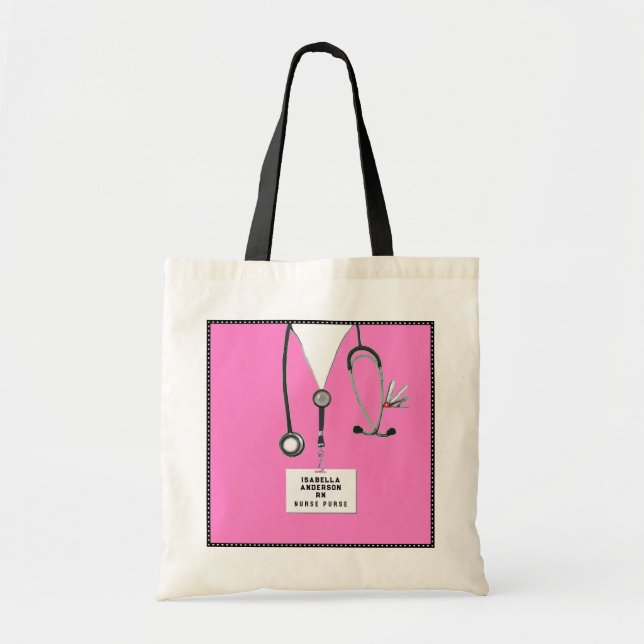 Personalized Nurse Gift Tote Bag (Front)