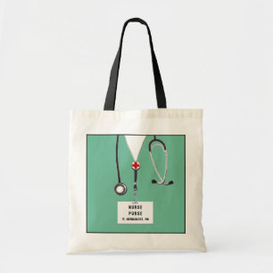 personalized nurse gift tote bag