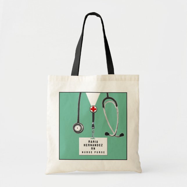 personalized nurse gift tote bag (Front)