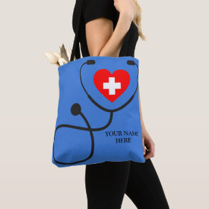 personalized nurse gift tote bag