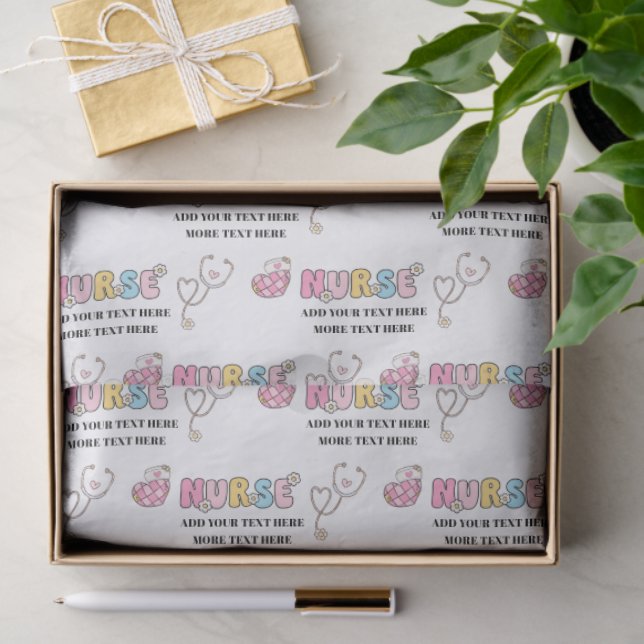 Personalized  Nurse Gift Wrap Tissue Paper (Gift)
