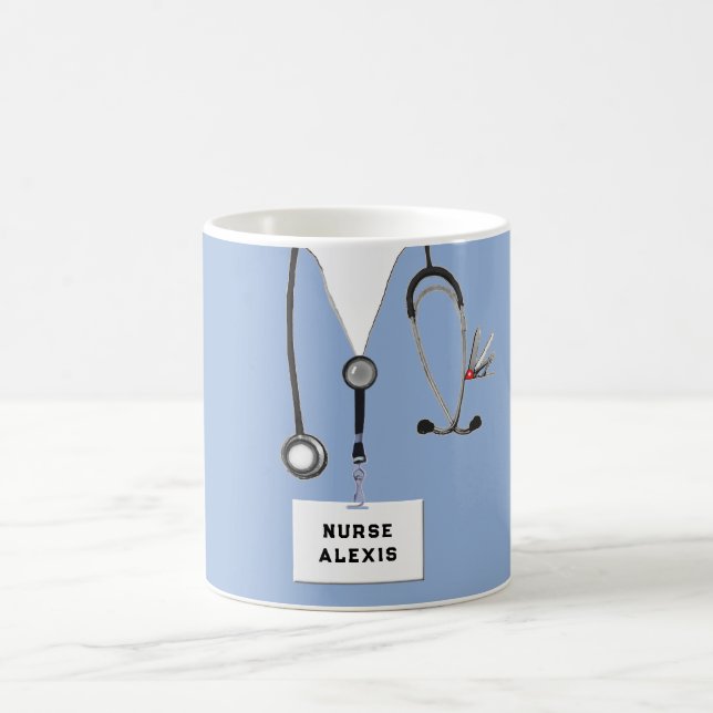 Personalized Nurse Gifts Coffee Mug (Center)