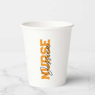 Personalized Nurse Glass Tumbler as Custom Graduat Paper Cups