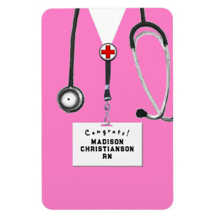 Personalized Nurse Graduation Gift Magnet