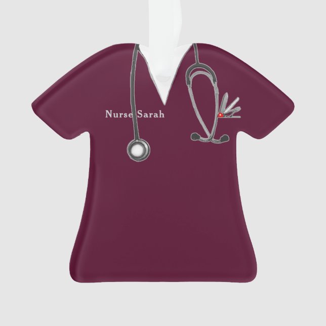 Personalized Nurse Graduation Gift Ornament (Front)