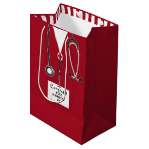 Personalized Nurse Graduation Medium Gift Bag