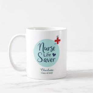 Personalized Nurse Graduation Name Gift Coffee Mug