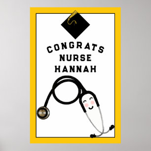 Personalized Nurse Graduation Poster
