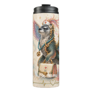 Personalized Nurse & Hospital Crew Handwritten The Thermal Tumbler