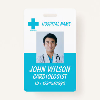 Personalized Nurse ID Badge for Hospital Employees