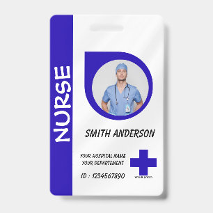 Personalized Nurse ID Badge for Hospital Staff