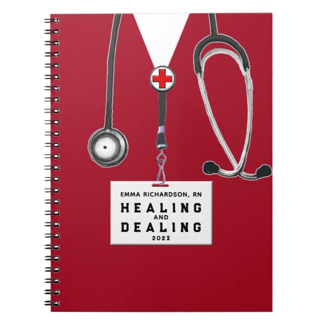 personalized nurse journal notebook (Front)