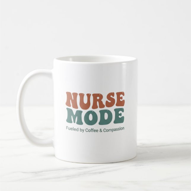 Personalized Nurse Mode Coffee & Compassion Mug (Left)