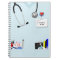 Personalized Nurse Notebook Light Blue