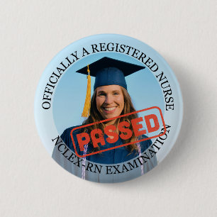 personalized nurse passed nclex rn exam 2¼ Inch 2 Inch Round Button