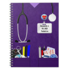 Personalized Nurse Pockets in Purple