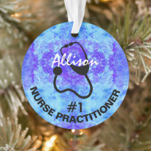 Personalized Nurse Practitioner Christmas Ornament