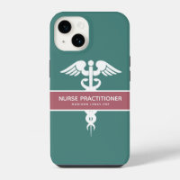 Personalized Nurse Practitioner Dark Teal Medical
