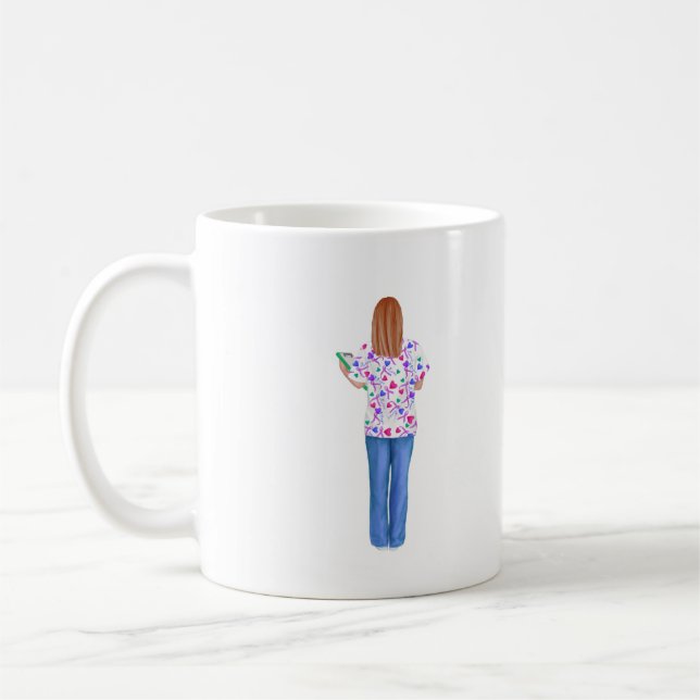 Personalized Nurse (Redheaded Nurse) Mug (Left)