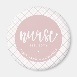 Personalized Nurse RN graduation Elegant Magnet
