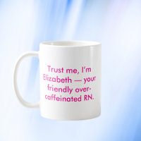 Personalized Nurse RN with Custom Name And Colours