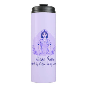 Personalized Nurse Thermal Tumbler Fuelled by Coff
