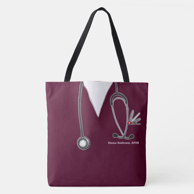 Personalized Nurse Tote Bag (Front)