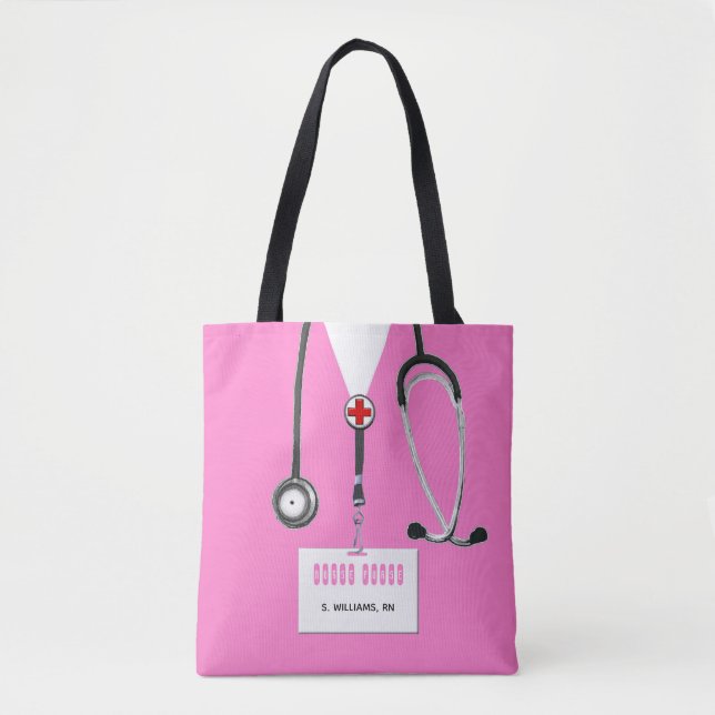 Personalized Nurse Tote Bag (Front)