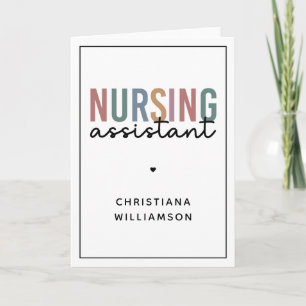 Personalized Nursing Assistant Card