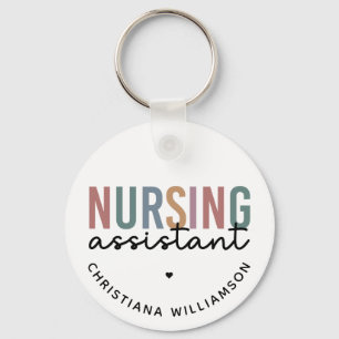 Personalized Nursing Assistant Keychain