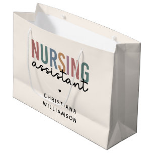 Personalized Nursing Assistant Large Gift Bag