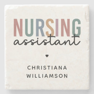 Personalized Nursing Assistant Stone Coaster