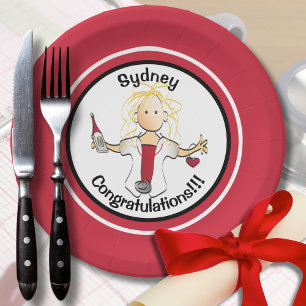 Personalized Nursing Graduation - Fun Paper Plate