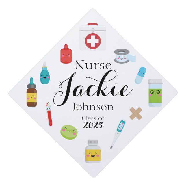 Personalized Nursing Graduation Tassel Topper (Front)