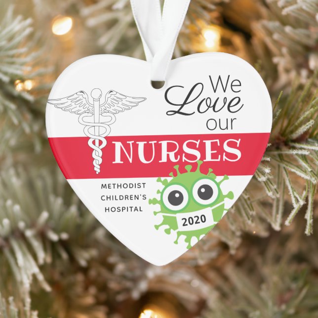 Personalized Nursing Medical Christmas Ornaments (Tree)