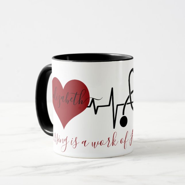 Personalized nursing mug (Front Left)