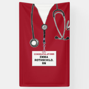 Personalized Nursing School Graduation Banner
