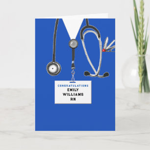 personalized nursing school graduation card