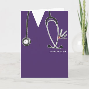 Personalized Nursing School Graduation Card