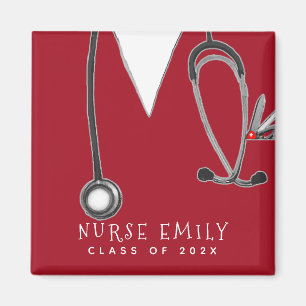 personalized nursing school graduation gift magnet